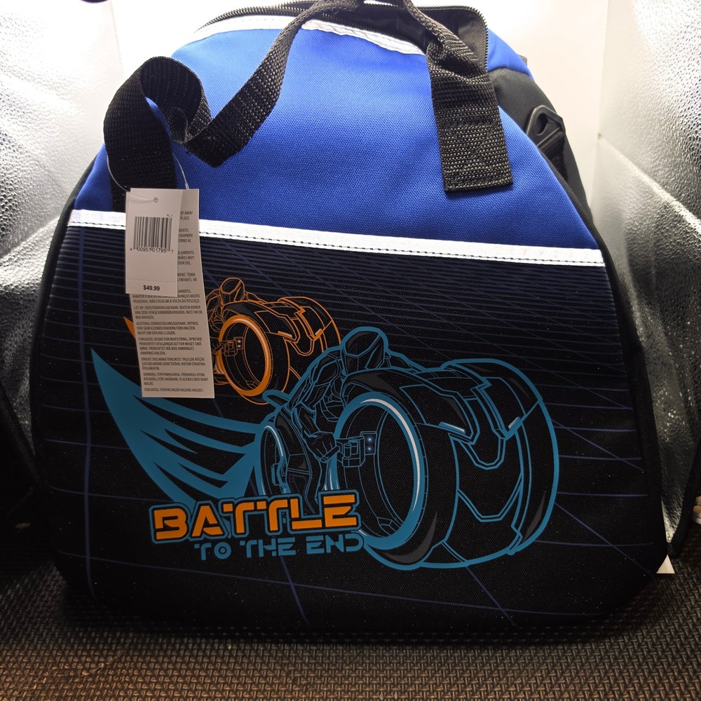 Disney Tron Lightcycle Power Run Bag Kids OS Blue New Battle to the End Duffel